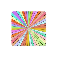 Colorful Beams Magnet (square) by LalyLauraFLM