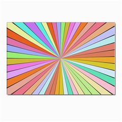 Colorful Beams Postcards 5  X 7  (pkg Of 10) by LalyLauraFLM