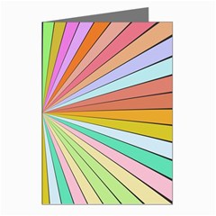 Colorful Beams Greeting Cards (pkg Of 8) by LalyLauraFLM