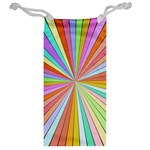 Colorful beams Jewelry Bag Back