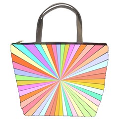 Colorful Beams Bucket Bag by LalyLauraFLM