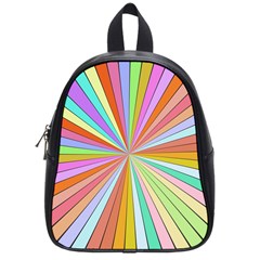 Colorful Beams School Bag (small) by LalyLauraFLM