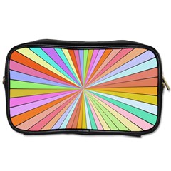 Colorful Beams Toiletries Bag (two Sides) by LalyLauraFLM