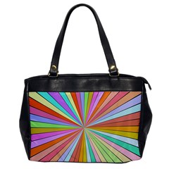 Colorful Beams Oversize Office Handbag by LalyLauraFLM