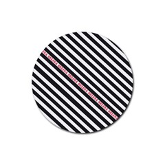 Selina Zebra Rubber Round Coaster (4 Pack) 