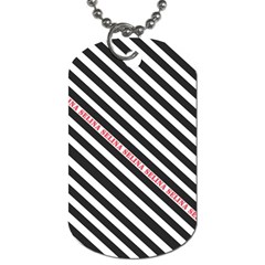 Selina Zebra Dog Tag (two Sides)