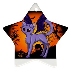 Seruki Vampire Kitty Cat Ornament (star)  by Seruki