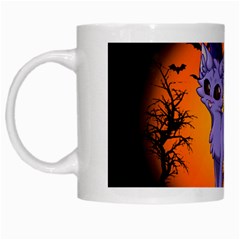 Seruki Vampire Kitty Cat White Mugs by Seruki