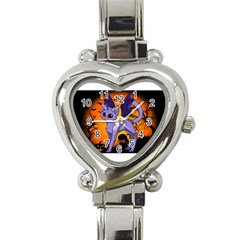 Seruki Vampire Kitty Cat Heart Italian Charm Watch