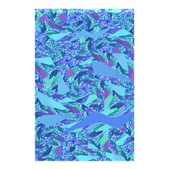 Blue Confetti Storm Shower Curtain 48  X 72  (small) 