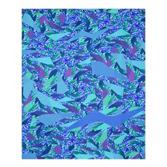 Blue Confetti Storm Shower Curtain 60  X 72  (medium) 