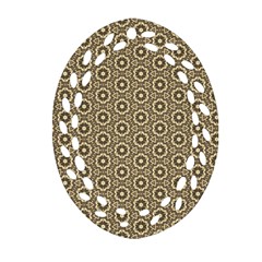 Cute Pretty Elegant Pattern Ornament (oval Filigree)  by GardenOfOphir