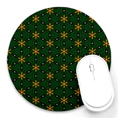 Cute Pretty Elegant Pattern Round Mousepads by GardenOfOphir