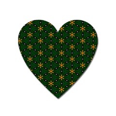 Cute Pretty Elegant Pattern Heart Magnet by GardenOfOphir