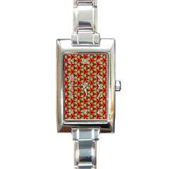 Lovely Trendy Pattern Background Pattern Rectangle Italian Charm Watches by GardenOfOphir