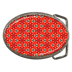 Lovely Orange Trendy Pattern  Belt Buckles