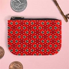 Lovely Orange Trendy Pattern  Mini Coin Purses