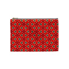 Lovely Orange Trendy Pattern  Cosmetic Bag (medium)  by GardenOfOphir