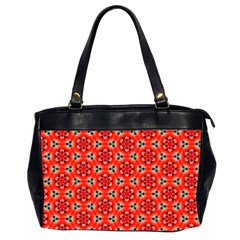 Lovely Orange Trendy Pattern  Office Handbags (2 Sides) 