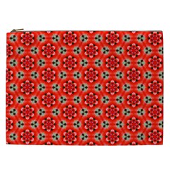 Lovely Orange Trendy Pattern  Cosmetic Bag (XXL) 