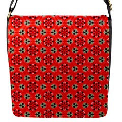 Lovely Orange Trendy Pattern  Flap Messenger Bag (S)