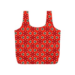 Lovely Orange Trendy Pattern  Full Print Recycle Bags (S) 