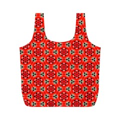 Lovely Orange Trendy Pattern  Full Print Recycle Bags (M) 