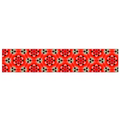 Lovely Orange Trendy Pattern  Flano Scarf (Small) 