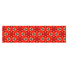 Lovely Orange Trendy Pattern  Satin Scarf (Oblong)