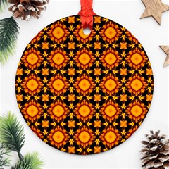 Cute Pretty Elegant Pattern Ornament (round)  by GardenOfOphir