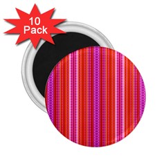 Orange Tribal Aztec Pattern 2 25  Magnets (10 Pack)  by GardenOfOphir