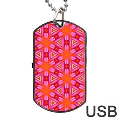 Cute Pretty Elegant Pattern Dog Tag Usb Flash (two Sides)  by GardenOfOphir