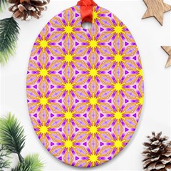 Cute Pretty Elegant Pattern Ornament (Oval) 