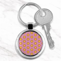 Cute Pretty Elegant Pattern Key Chains (Round) 