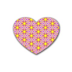 Cute Pretty Elegant Pattern Heart Coaster (4 pack) 