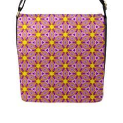 Cute Pretty Elegant Pattern Flap Messenger Bag (L) 