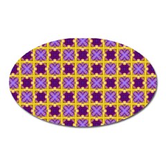 Cute Pretty Elegant Pattern Oval Magnet by GardenOfOphir