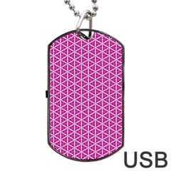 Cute Pretty Elegant Pattern Dog Tag USB Flash (One Side)