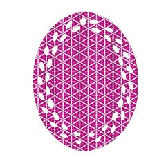 Cute Pretty Elegant Pattern Ornament (Oval Filigree) 