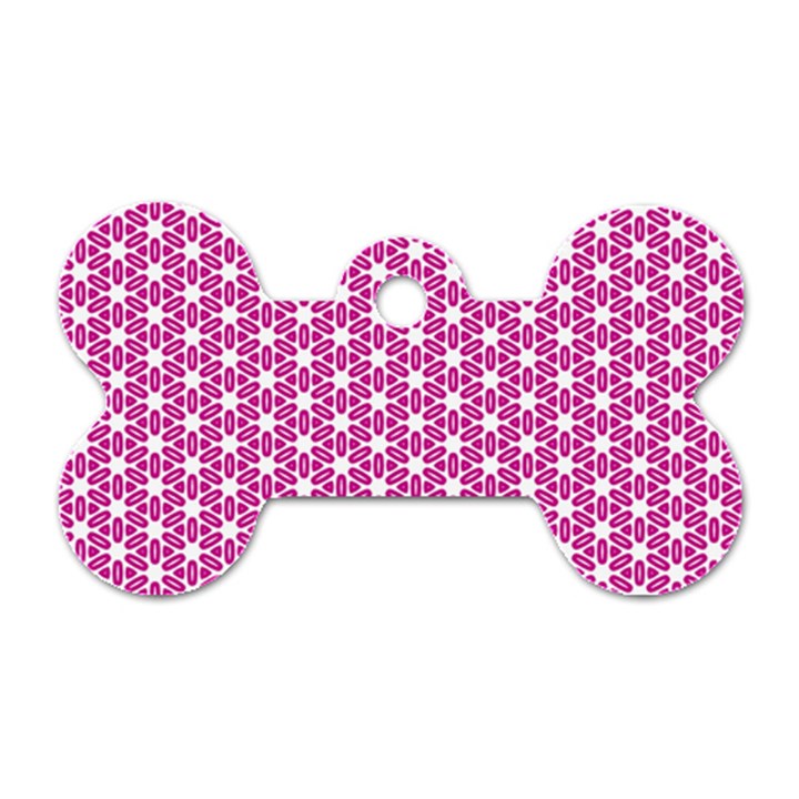 Cute Pretty Elegant Pattern Dog Tag Bone (Two Sides)