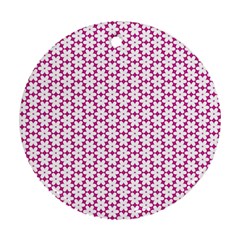 Cute Pretty Elegant Pattern Ornament (Round) 