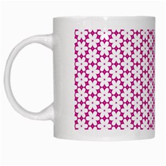 Cute Pretty Elegant Pattern White Mugs