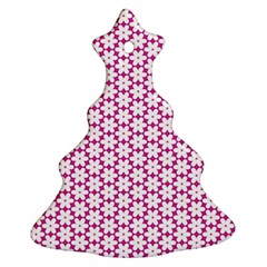 Cute Pretty Elegant Pattern Christmas Tree Ornament (2 Sides)