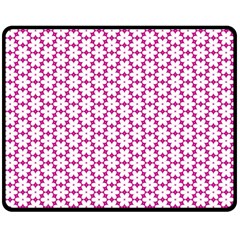 Cute Pretty Elegant Pattern Double Sided Fleece Blanket (Medium) 