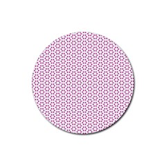 Cute Pretty Elegant Pattern Rubber Coaster (round)  by GardenOfOphir