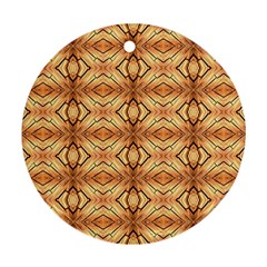 Faux Animal Print Pattern Round Ornament (two Sides)  by GardenOfOphir