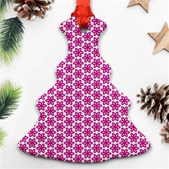 Cute Pretty Elegant Pattern Christmas Tree Ornament (2 Sides)