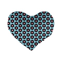 Cute Pretty Elegant Pattern Standard 16  Premium Flano Heart Shape Cushions by GardenOfOphir