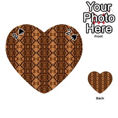 Faux Animal Print Pattern Playing Cards 54 (heart) 