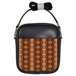 Faux Animal Print Pattern Girls Sling Bags Front